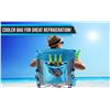 Image 2 : NEW NICE C HIGH BACK BEACH COOLER CHAIR - COOLER