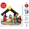 Image 2 : NEW REPACK 6' JESUS NATIVITY SCENE INFLATABLE