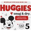 NEW HUGGIES SNUG & DRY SIZE 5  132 DIAPERS PER BOX