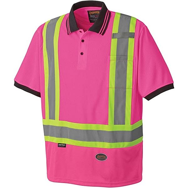 NEW PIONEER PINK/ROSE SZ SMALL REFLECTIVE SHIRT