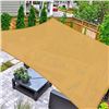 Image 1 : NEW 10 X 10' SAND COLOUR SUN SHADE SAIL WITH ROPE