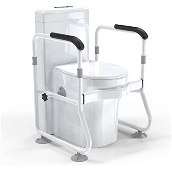 NEW TOILET SAFETY FRAME & RAILS FOR STABILITY IN