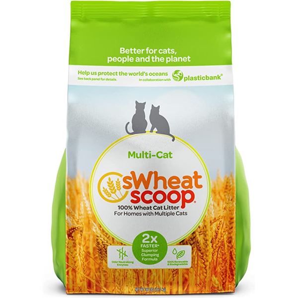 36LBS BAG OF WHEAT SCOOP CAT LITTER