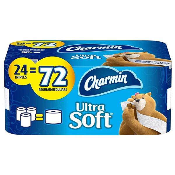 NEW CHARMIN ULTRA SOFT TRIPLE ROLLS