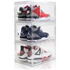 Image 1 : 3 PACK OF CLEAR SHOE STORAGE BOX CONTAINERS