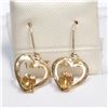 Image 1 : S160-91 14K CITRINE EARRINGS