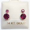 Image 1 : S160-70 10K GARNET EARRINGS