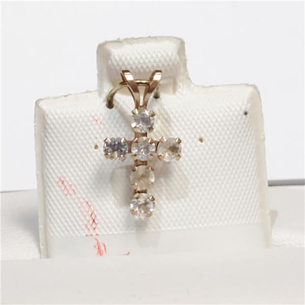 S160-98 10K MOONSTONE CZ PENDANT