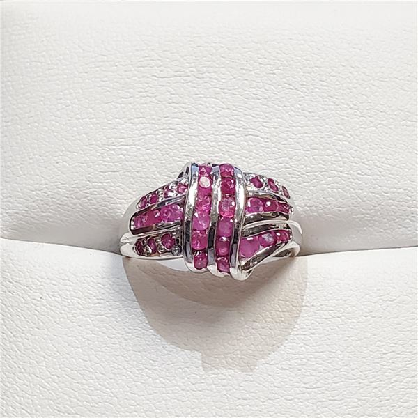 S160-51 SILVER RUBY(1.2CT) RING