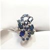 Image 1 : S160-89 SILVER SAPPHIRE RING