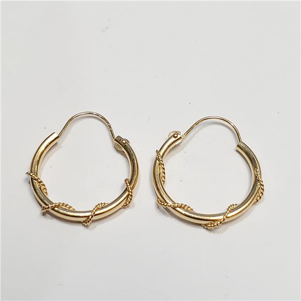 S160-74 14K HOOPS EARRINGS