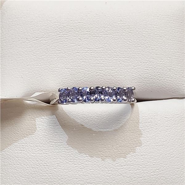 S160-79 SILVER TANZANITE RING