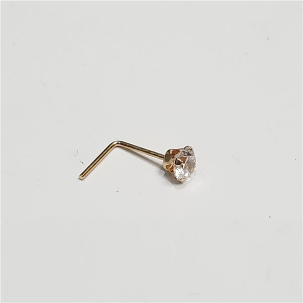 S160-78 14K CZ NOSE PIN
