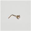 Image 1 : S160-78 14K CZ NOSE PIN