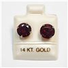 Image 1 : S160-66 14K GARNET EARRINGS