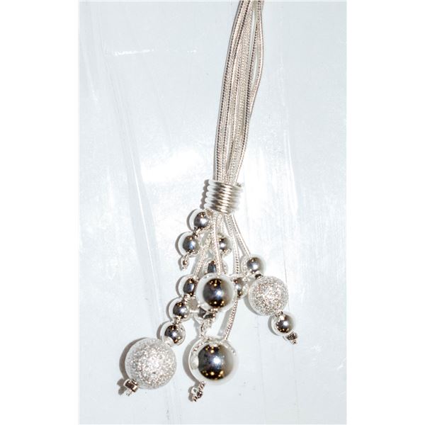 NEW .925 SILVER DROP STYLE NECKLACE