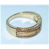 Image 1 : NEW .925 SILVER YELLOW GOLD PLATED RING
