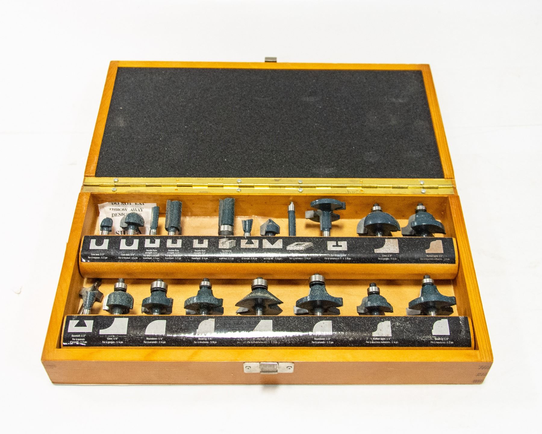 Mastercraft Router Bits Kit MASTERCRAFT ROUTER BIT SET WITH CASE