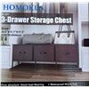 Image 1 : NEW HOMOKUS 3 DRAWER STORAGE CHEST