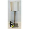 Image 1 : SMALL METAL TABLE LAMP WITH WHITE SHADE