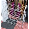 Image 1 : 4 TIER WHITE WIRE SHOE RACK H-27.5" W-12 L-25.5"