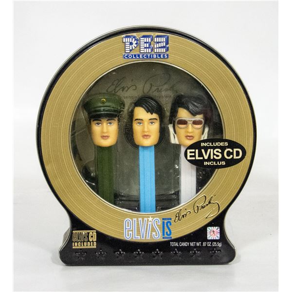 COLLECTOR ELVIS PEZ SET IN TIN