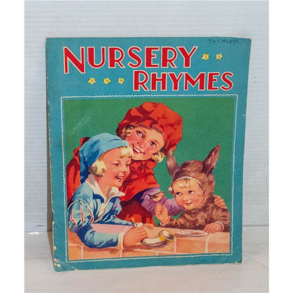 VINTAGE ENGLISH NURSERY RHYMES BOOK #618