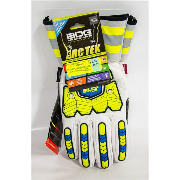 BDG WINTER LINED ARC TEK CUT/IMPACT PROTECTION/