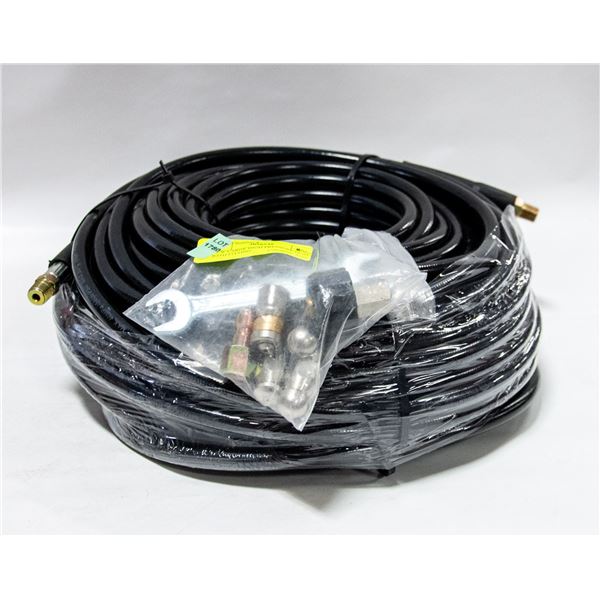 NEW LARGE HIGH PRESSURE HOSE WITH FITTING