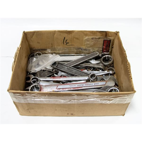 LARGE BOX OF WRENCHES