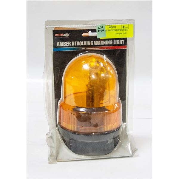 NEW AMBER REVOLVING WARNING LIGHT