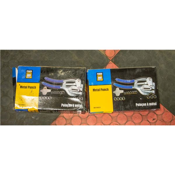 2 NEW POWERFIST METAL PUNCHES