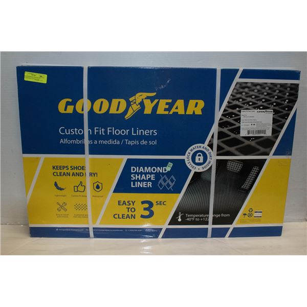 NEW GOODYEAR CUSTOM FIT FLOOR LINER CAR MAT FOR