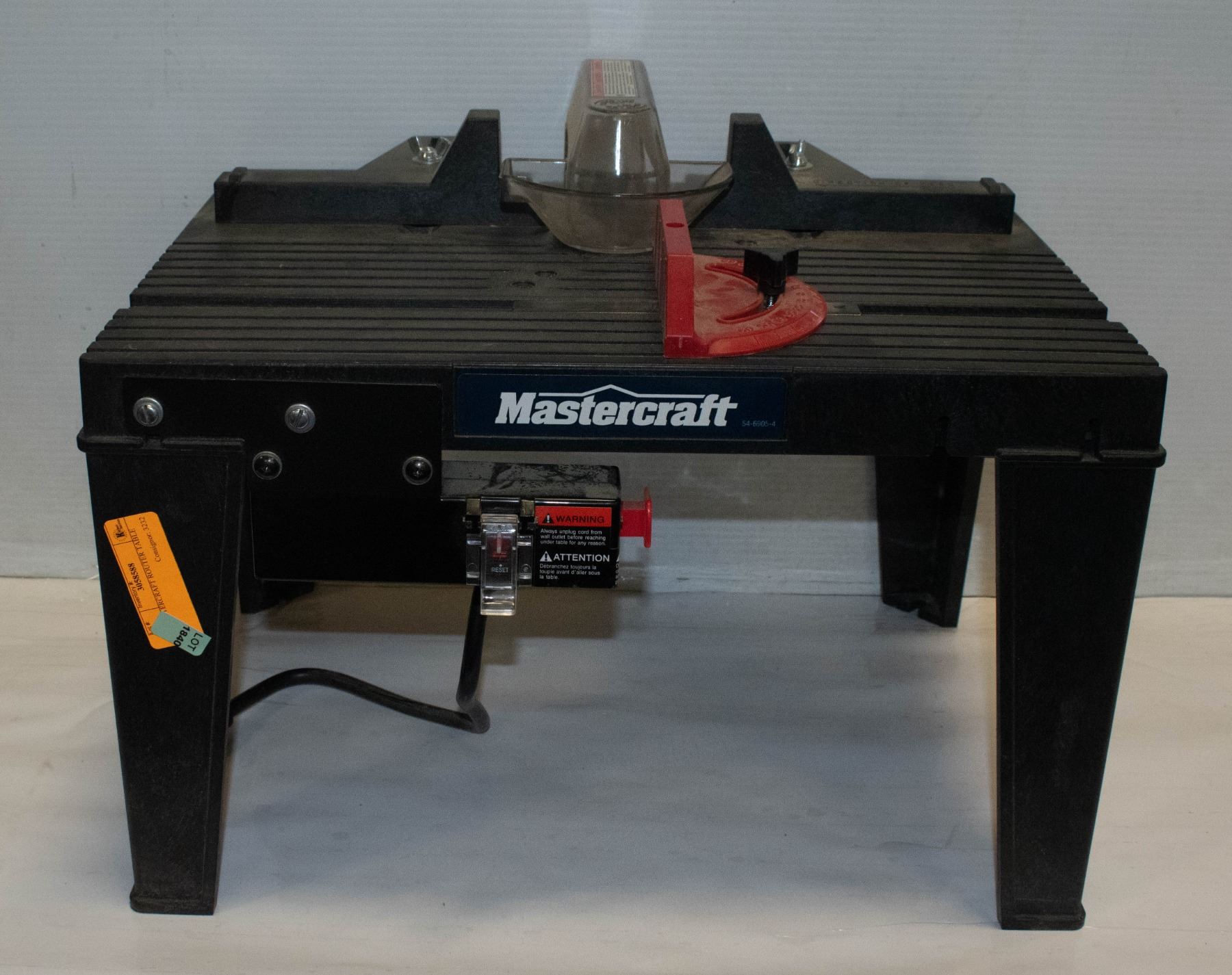MASTERCRAFT ROUTER TABLE