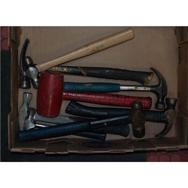 8 ASSORTED HAMMERS