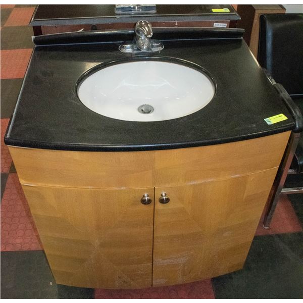 STONE TOP VANITY SINK H-37"(WITH FAUCET) W-24"