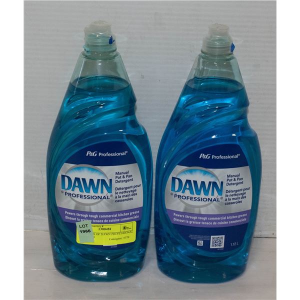 2 BOTTLES OF DAWN PROFESSIONAL DISH SOAP