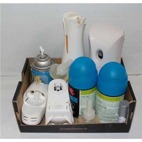 LOT OF AIR WICK AIR FRESHENERS WITH DISPENSERS