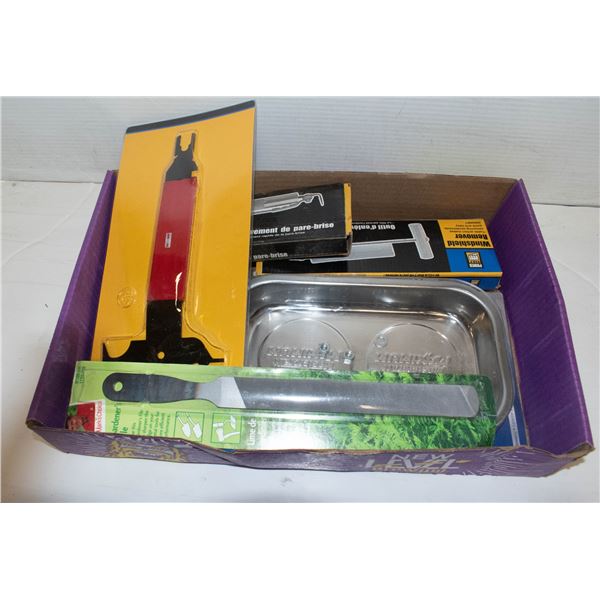 LARGE FLAT OF NEW TOOLS AND ACCESSORIES - OUT OF
