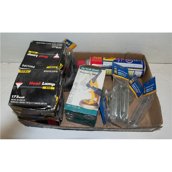 LARGE FLAT OF NEW TOOLS AND ACCESSORIES - OUT OF