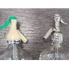 Image 3 : LOT OF 2 - SELTZER BOTTLES WITH ETCHED DECALS 