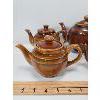 Image 2 : LOT OF 7 -  GLAZED TEA POTS
