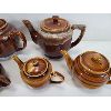 Image 3 : LOT OF 7 -  GLAZED TEA POTS