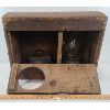 Image 1 : EARLY 1800'S NOVA SCOTIA PINE BOAT LAMP BOX W/ FORGED COPPER NAILS