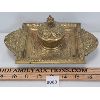 Image 1 : EMBOSSED BRASS INKWELL