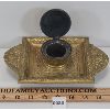 Image 2 : EMBOSSED BRASS INKWELL
