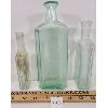 Image 1 : LOT OF 3 - APOTHECARY  BOTTLES - INCL HENRY K. WAMPOLE - PERTH ONT 