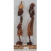 Image 2 : LOT OF 2 - CARVED AFRICAN FIGURINES