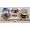 Image 1 : LOT OF 6 - TEACUPS W/ SAUCERS - MADE IN OCCUPIED JAPAN