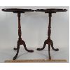 Image 3 : LOT OF 2 - PLANT STANDS - MAHOGANY (?)